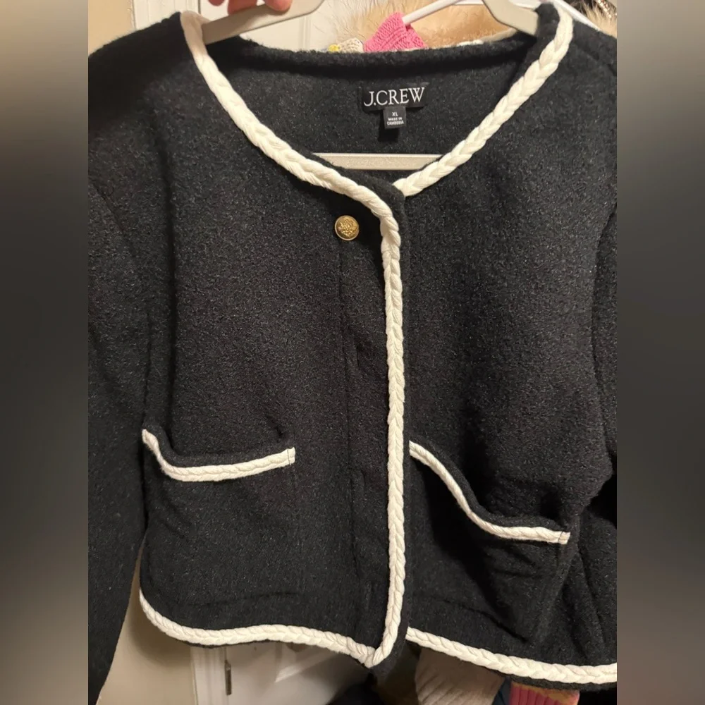 J. Crew Cropped bouclé yarn lady jacket - Picture 2 of 6